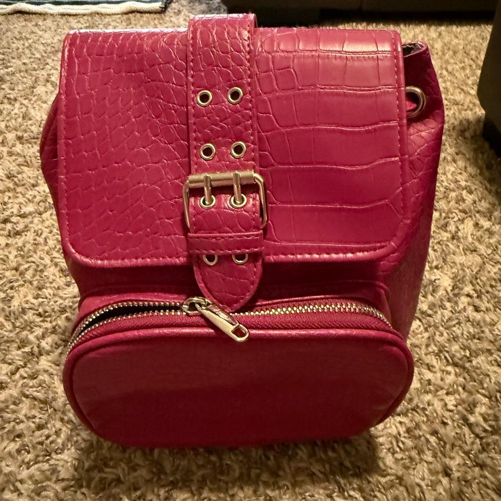 Magenta target backpack